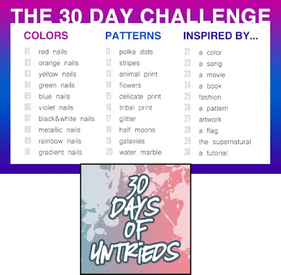 30-Day Challenge, 30 Days of Untrieds