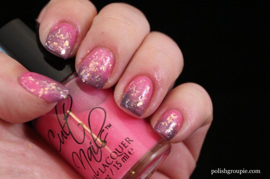 Gradient manicure: Cult Nails Untamed with Zoya Lotus and China Glaze Luxe And Lush