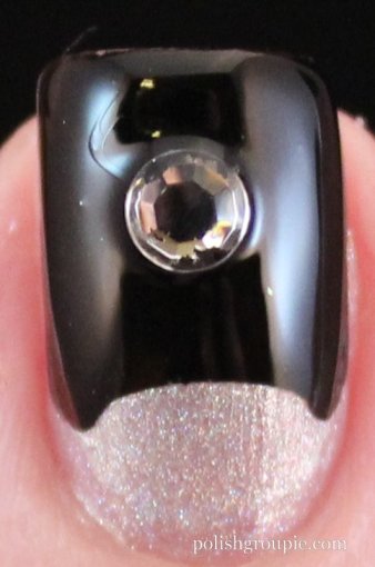 Half Moon Manicure with Enchanted Polish Lucy In The Sky With Diamonds