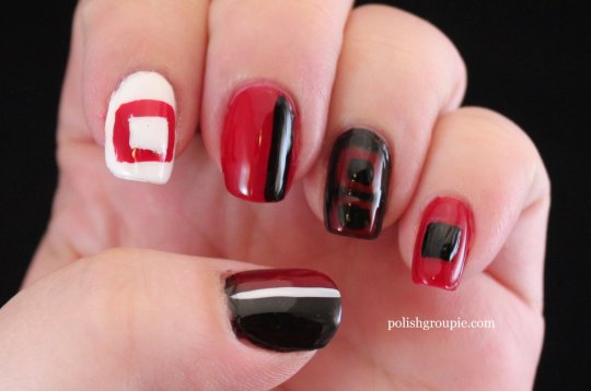Storm Warning Flag Nail Art