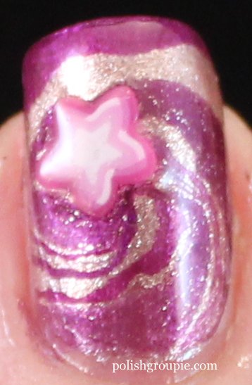 Halloween Water Marble Magic Witch Nail Art